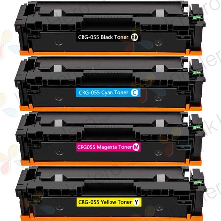 4 Pack Canon 055 Compatible Toner Cartridges