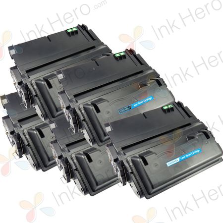 5 Pack HP Q5945A Black Compatible Toner Cartridges (HP 45A)