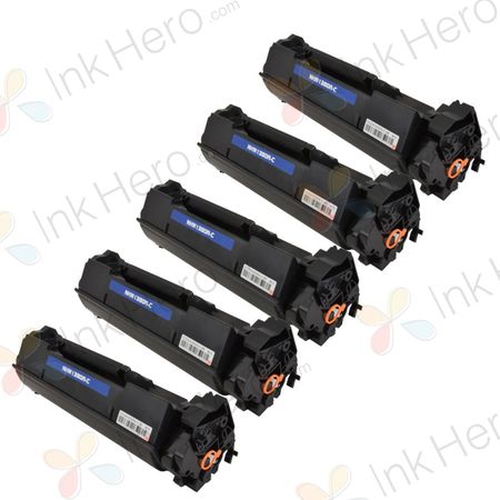 5 Pack HP 138A Black Compatible Toner Cartridge (W1380A)