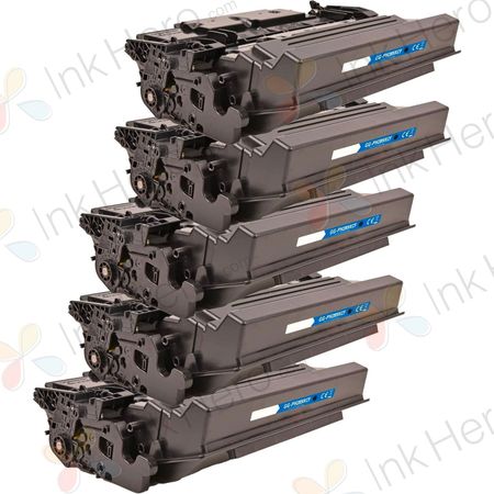 5 Pack HP 89X Black Compatible High-Yield Toner Cartridge (CF289X)