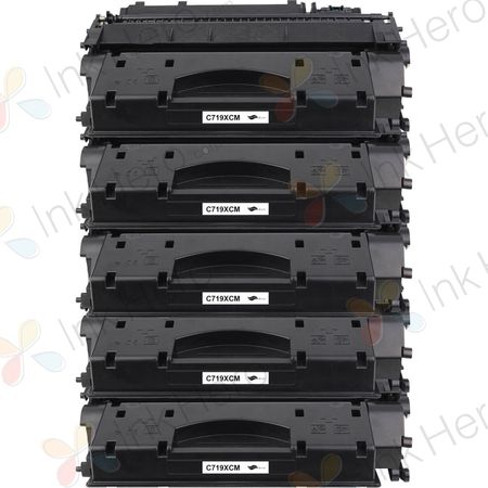 5 Pack Canon 119 II HY Black Compatible High-Yield Toner Cartridges (3480B001AA)