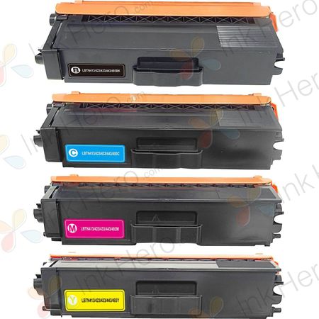 4 Pack Brother TN433 Compatible High-Yield Toner Cartridges