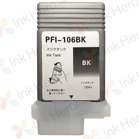 Canon PFI-106BK Black Compatible Ink Cartridge (6621B001AA)