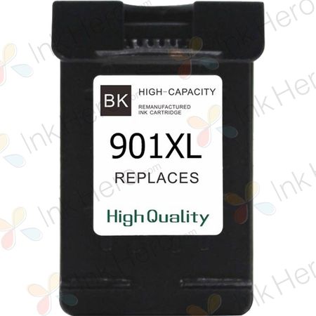 HP 901XL Black High-Yield Remanufactured Ink Cartridge (CC654AN)