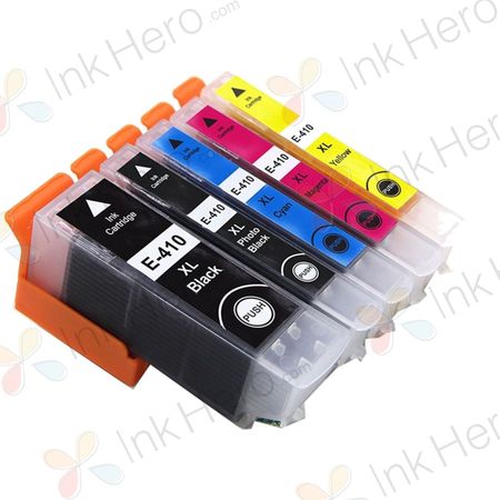 5 Pack Epson 410XL High-Yield Remanufactured Ink Cartridges