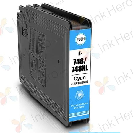 Epson T748XL Cyan High-Yield Remanufactured Ink Cartridge (T748XL220)