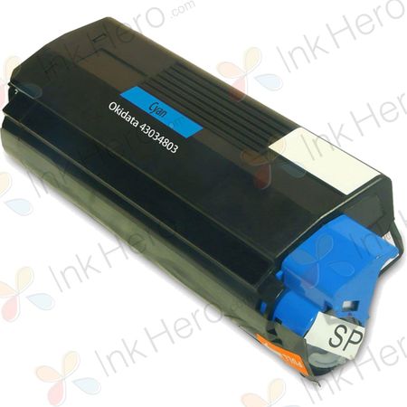 OkiData 43034803 High-Yield Cyan Remanufactured Toner Cartridge for C3100 / C3200 / C3200N Series Printers (Type C6)