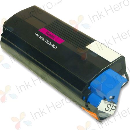 OkiData 43034802 High-Yield Magenta Remanufactured Toner Cartridge for C3100 / C3200 / C3200N Series Printers (Type C6)