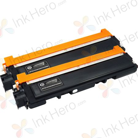 2 Pack Brother TN210BK Black Compatible Toner Cartridges