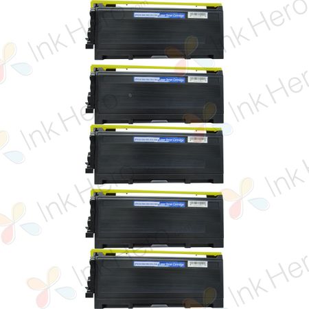 5 Pack Brother TN350 Black Compatible Laser Toner Cartridges