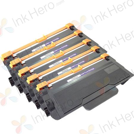 5 Pack Brother TN880 Black Compatible Super High-Yield Toner Cartridge