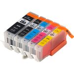 5 Pack Canon PGI-280XXL & CLI-281XXL Compatible Super High-Yield Ink Cartridges