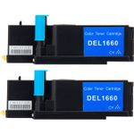 2 Pack Dell 332-0400 Cyan Compatible Toner Cartridges (5R6J0)