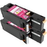 2 Pack Dell 593-BBJV Magenta Compatible Toner Cartridges (G20VW)