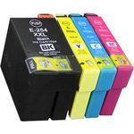 4 Pack Epson 252XL High-Yield Remanufactured Ink Cartridges