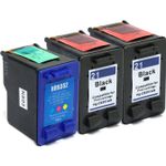 3 Pack HP 21 & 22 Remanufactured Ink Cartridges