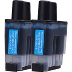 2 Pack Brother LC41C Cyan Compatible Ink Cartridges