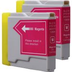 2 Pack Brother LC51M Magenta Compatible Ink Cartridges