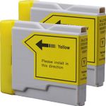 2 Pack Brother LC51Y Yellow Compatible Ink Cartridges