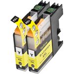 2 Pack Brother LC205Y Yellow Compatible Super High-Yield Ink Cartridges