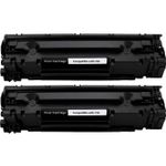 2 Pack Canon 128 Black Compatible Toner Cartridges (3500B001AA)