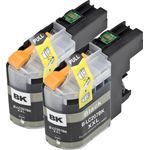 2 Pack Brother LC207BK Black Compatible Super High-Yield Ink Cartridges