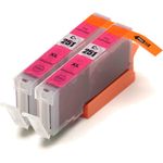 2 Pack Canon CLI-251XL Magenta Compatible High-Yield Ink Cartridges (6450B001)