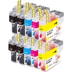 10 Pack Brother LC401 XL High-Yield Compatible Ink Cartridges