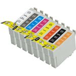 8 Pack Epson 87 Remanufactured Ink Cartridges