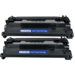 2 Pack HP 26X Black Compatible High-Yield Toner Cartridge (CF226X)