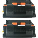 2 Pack HP 64X Black Compatible High-Yield Toner Cartridge (CC364X)