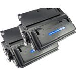 2 Pack HP 42X High-Yield Black Remanufactured Toner Cartridge (Q5942X)