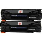 2 Pack HP 35A Black Compatible Toner Cartridge (CB435A)