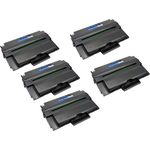 5 Pack Dell 1815dn Black Compatible High-Yield Toner Cartridge (RF223)