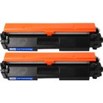 2 Pack Canon 051 Black Compatible High-Yield Toner Cartridge