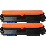 2 Pack Canon 051H Black Compatible High-Yield Toner Cartridge (2169C001)