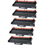 5 Pack Brother TN750 Black Compatible High-Yield Toner Cartridge (Replaces TN720)