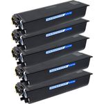 5 Pack Brother TN460 Black Compatible High-Yield Toner Cartridge (Replaces TN430)