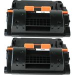 2 Pack HP 90X High-Yield Black Remanufactured Toner Cartridge (CE390X)