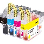 4 Pack Brother LC401 XL High-Yield Compatible Ink Cartridges