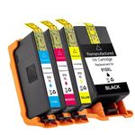 4 Pack HP 910XL High-Yield Remanufactured Ink Cartridges