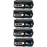 5 Pack Lexmark 55B1X00 Black Compatible Extra High-Yield Toner Cartridge