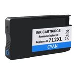 HP 712 Ink - Cyan Remanufactured High-Yield Cartridge (3ED67A)