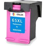 HP 65XL Color Remanufactured High-Yield Ink Cartrdige (N9K03AN)