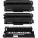 Pack de 3 Dell E310 / E514 / E515 toner et tambour haute capacité compatibles