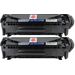 Pack de 2 Canon 104 cartouche de toner laser noir compatible (0263B001AA)