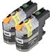 Pack de 2 Brother LC207BK cartouches d'encre super haut capacité compatibles noir