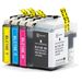 Pack de 4 Brother LC10E cartouches d'encre super haut capacité compatibles