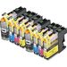 Pack de 8 Brother LC203 cartouches d'encre compatibles haute capacité (LC201)