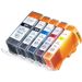 Pack de 5 Canon PGI-225 & CLI-226 cartouches d'encre compatibles